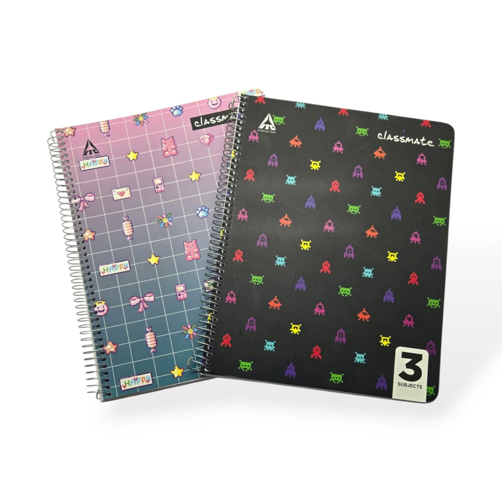 Classmate - Libreta Grande de Espiral con Carpeta Blanda