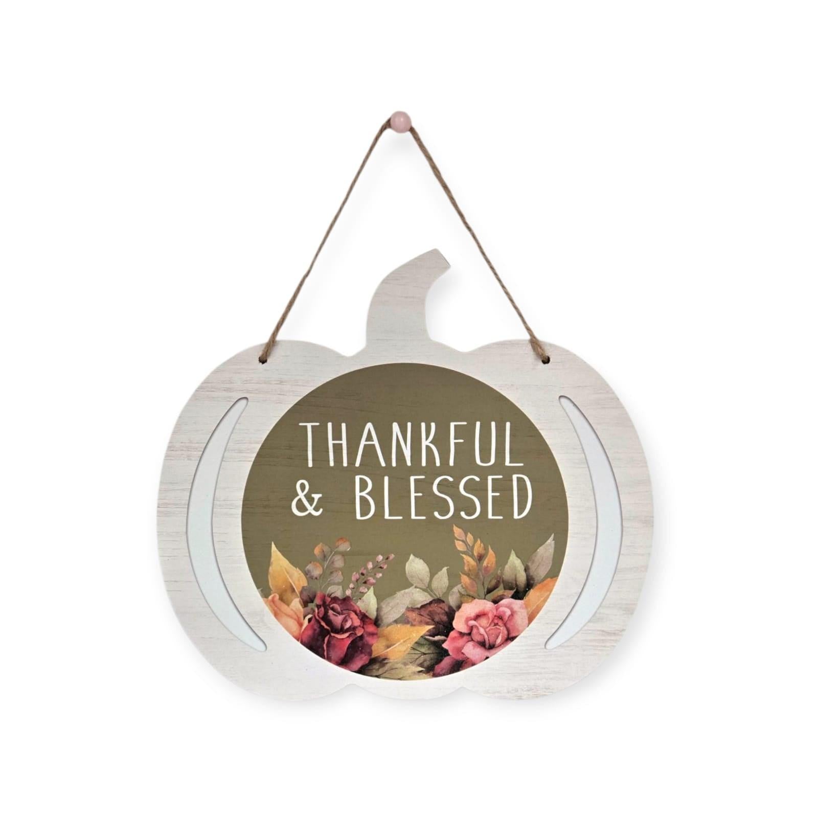 Otoño - Placa Decorativa para Pared| Calabazas con Mensajes (2 Estilos)