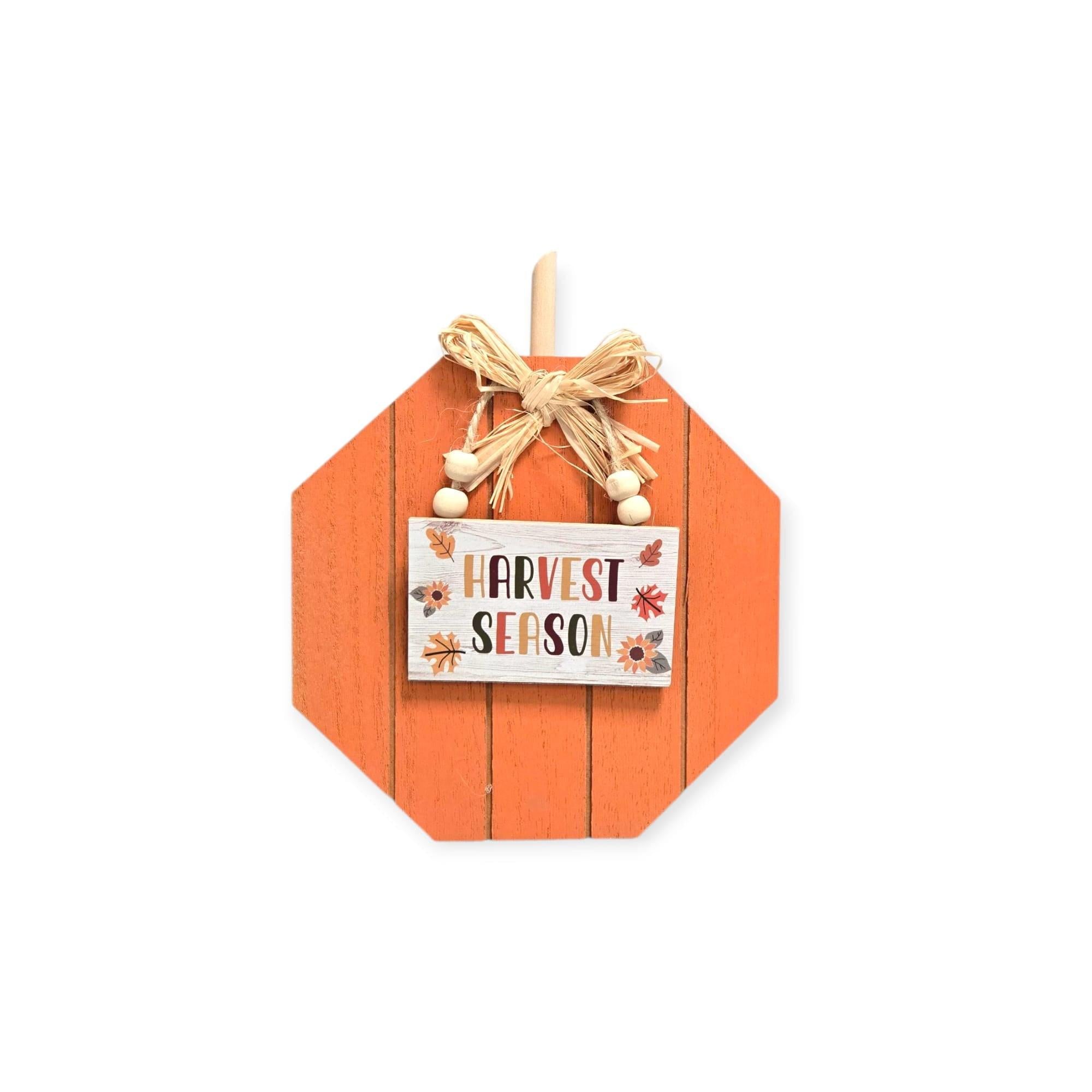 Otoño - Decoración de Mesa en Madera | Octágono 7.1" x 5.9"