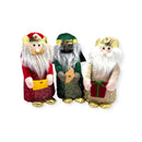 Navidad - Coordinado de Tres Reyes Magos Pies Dorados 9.5''