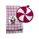 Navidad - Set de Agarradera y Toalla de Cocina, Santa Claus (2pcs)