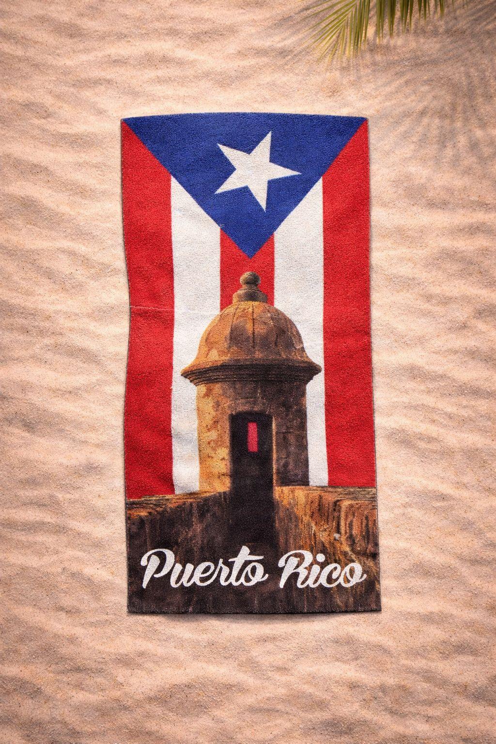 Puerto Rico Souvenirs - Microfiber Beach Towel (28inch x 59inch)