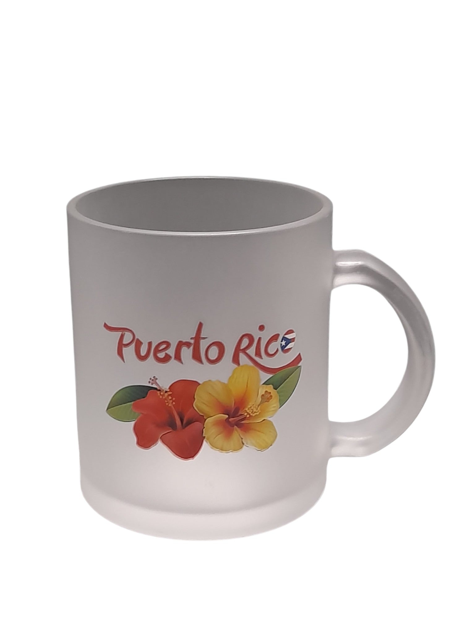 Souvenir de Puerto Rico - Tazas de Cristal Opaco (Frosted)