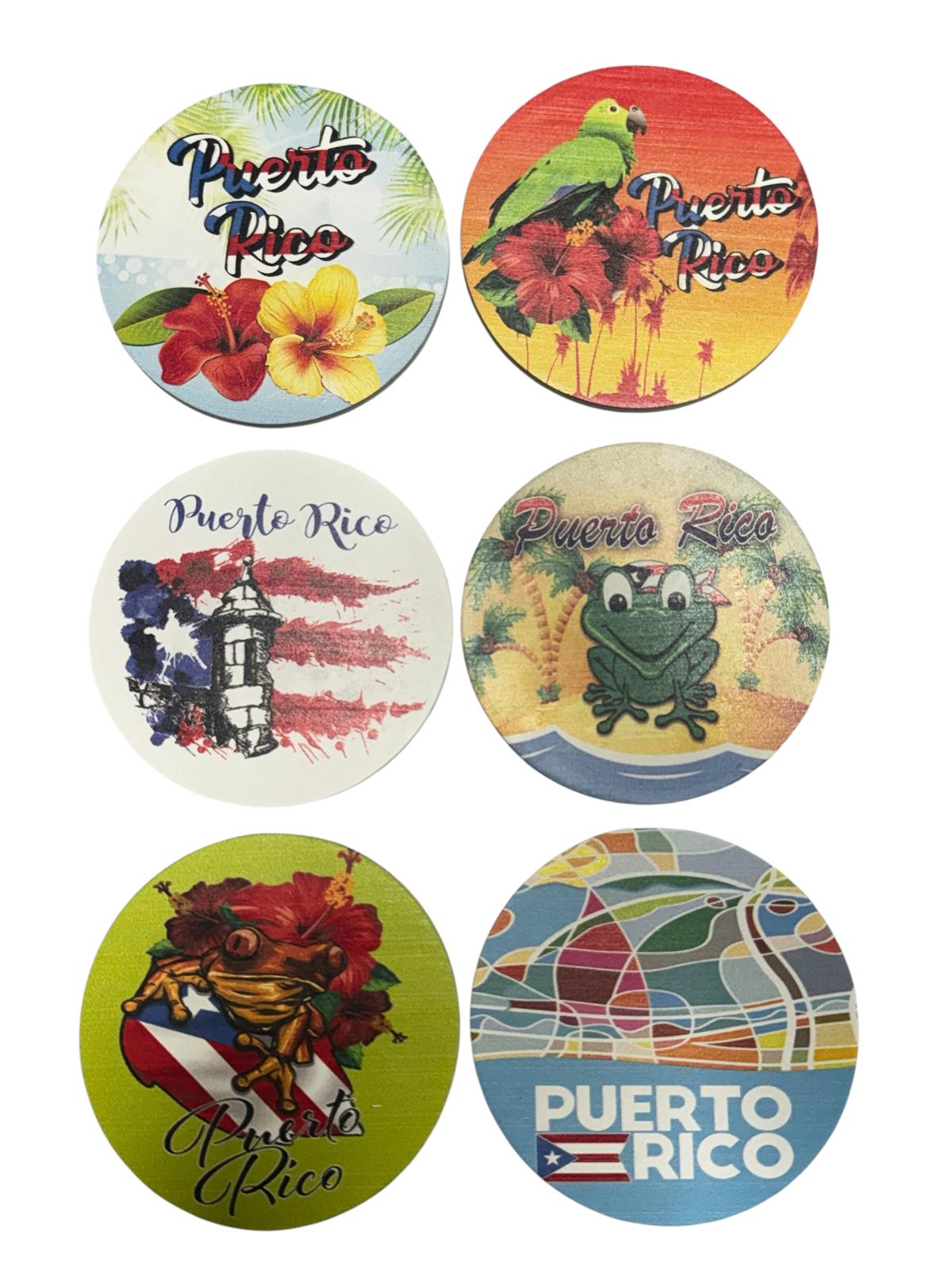 Souvenir - 6 Pcs Coaster With Storage Box | Puerto Rico