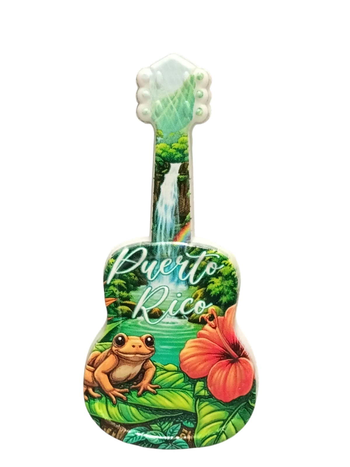 Souvenir - Puerto Rico Mini Guitar Fridge Magnet | 8 Styles