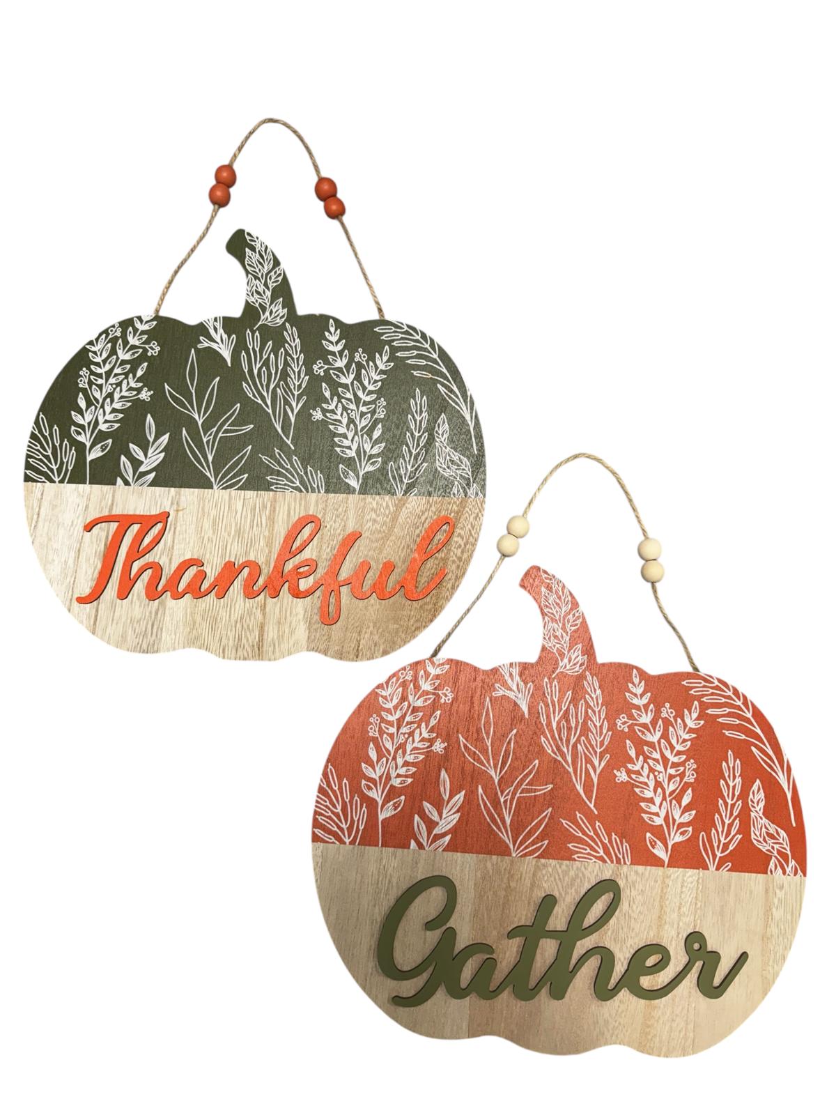 Otoño - Decoración Colgante en Madera | 2 Estilos 11.8" x 11.4"