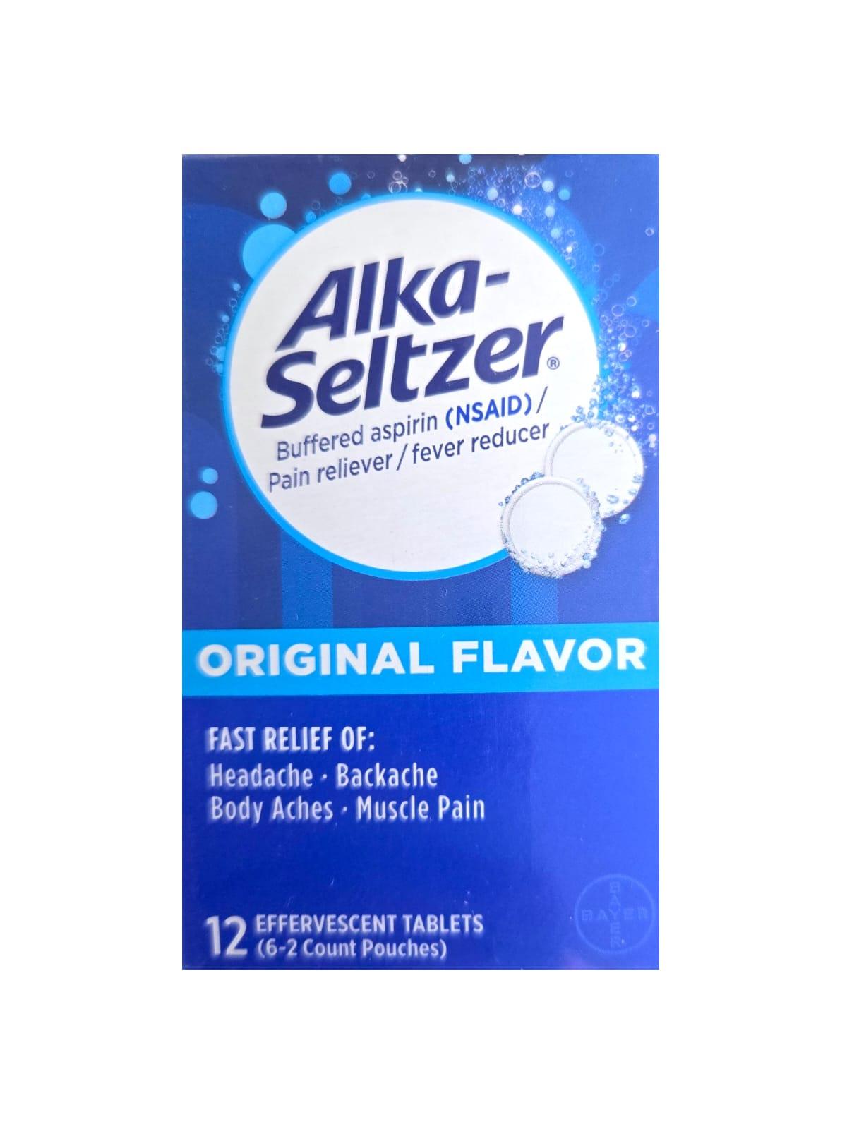 Alka Seltzer Original w/ Aspirin Tabs (12 Tablets)