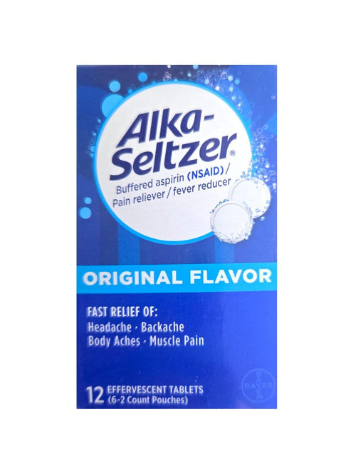 Alka Seltzer Original w/ Aspirin Tabs (12 Tablets)