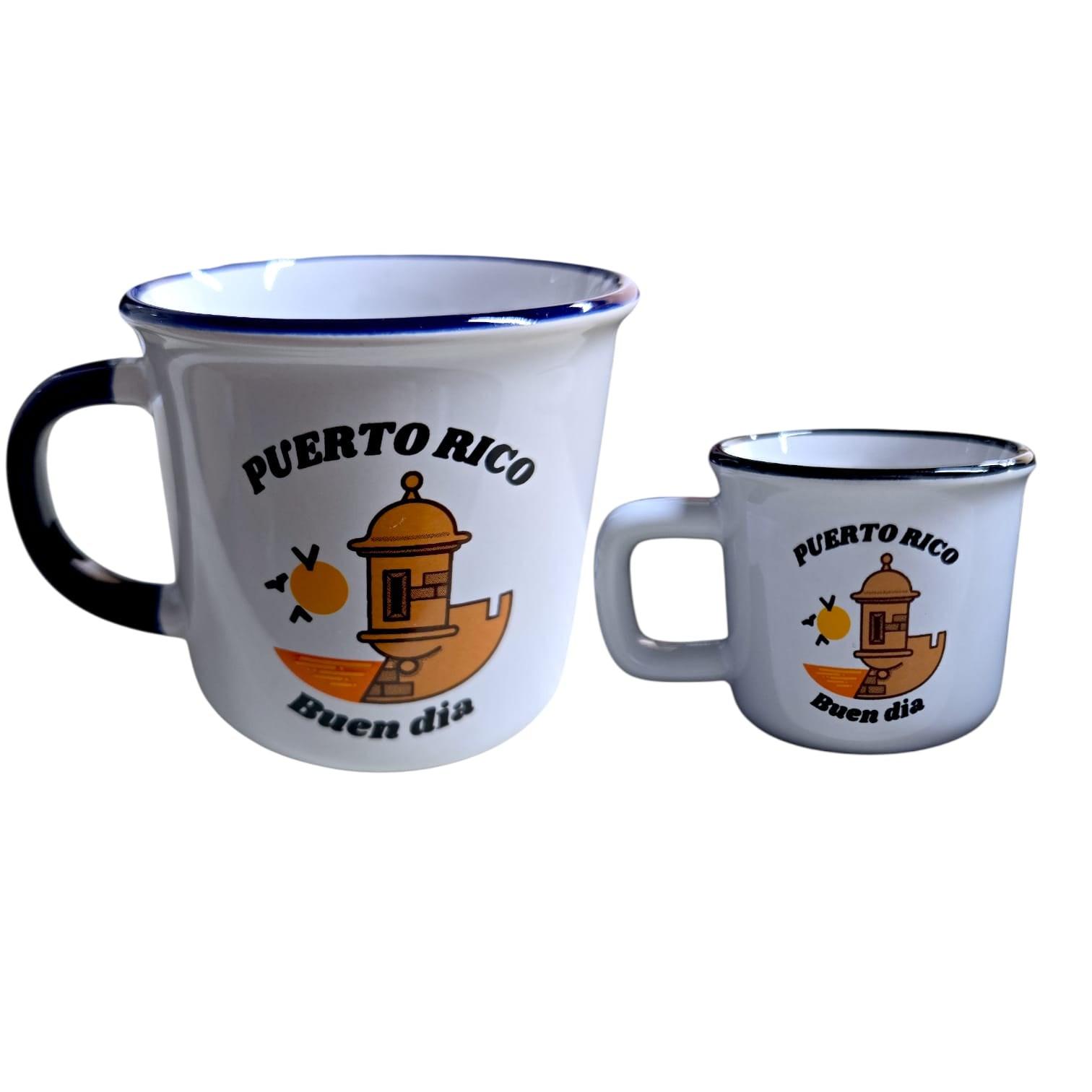 Souvenir de Puerto Rico- Tazas en Cerámica del Morro