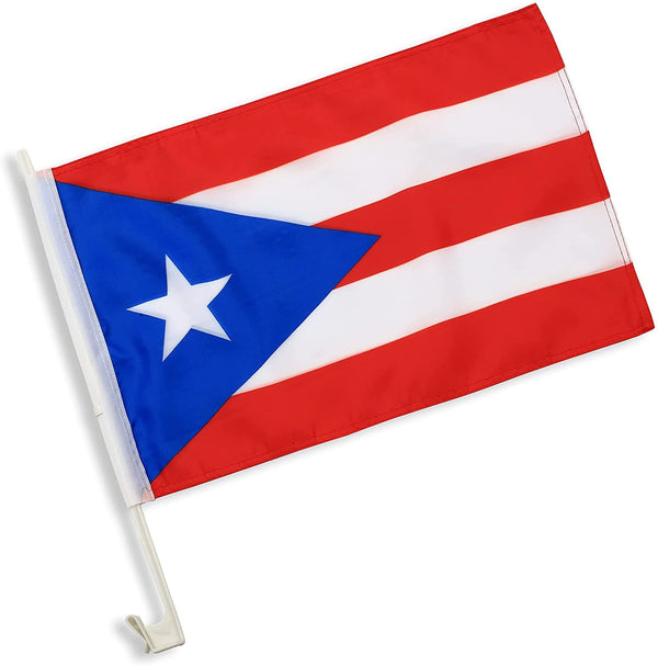 Car Window Clip "Puerto Rico Flag" (12" x 18").