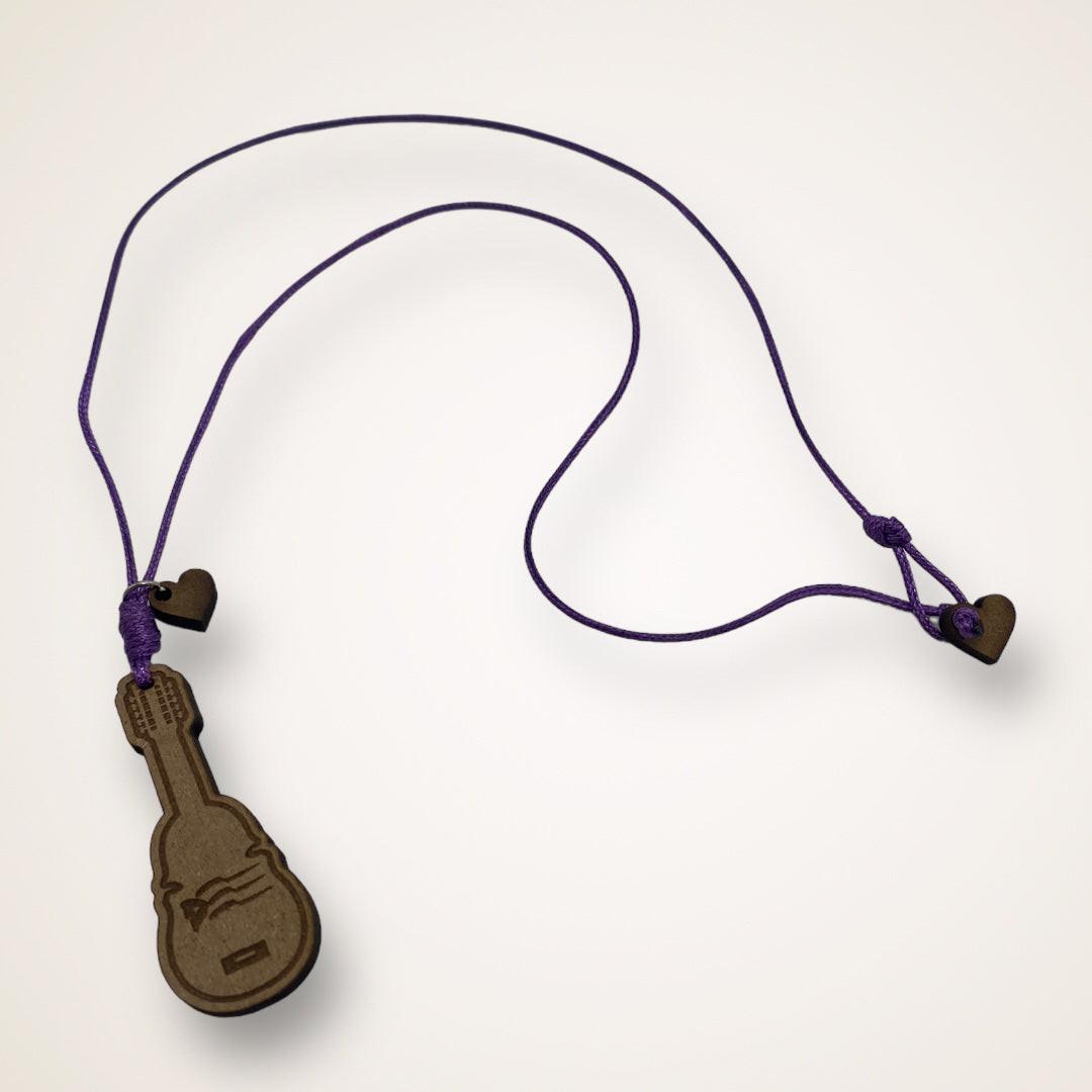Wood Crafts - Puerto Rican Cuatro Necklace *One Size*