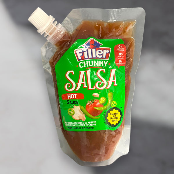 Filler Puerto Rico - Chunky Salsa 12oz (Hot Sauce) 🆕