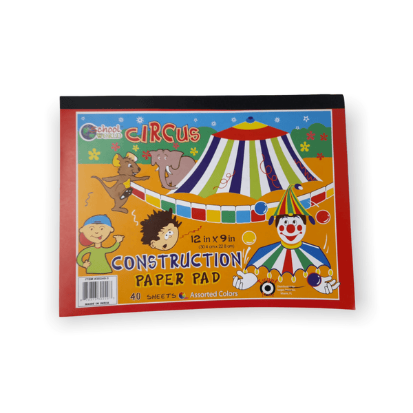 School World Circus - Construction Paper 40pgs (12in x 9in).