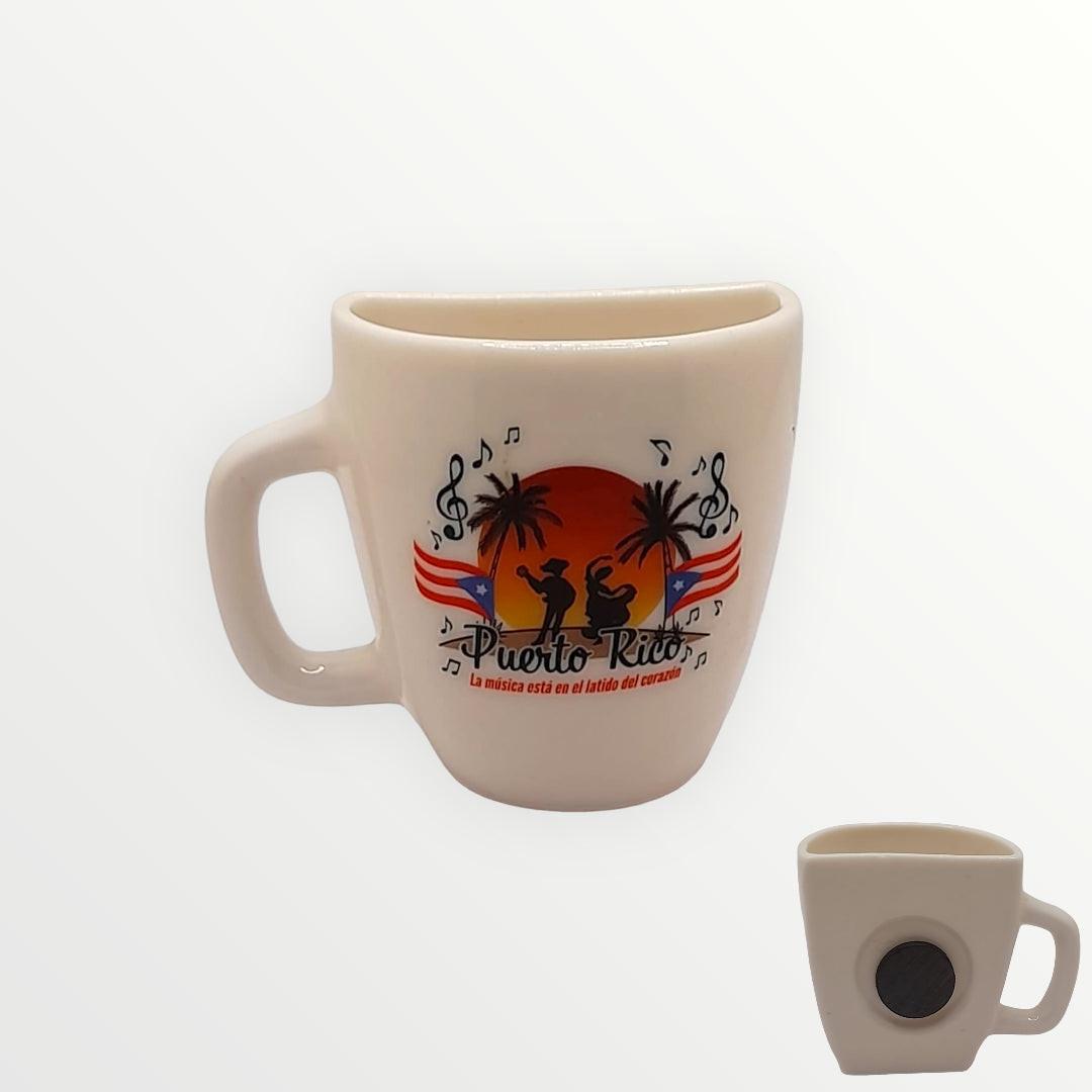Souvenir de Puerto Rico - Mini Tazas con Imán para Decoración