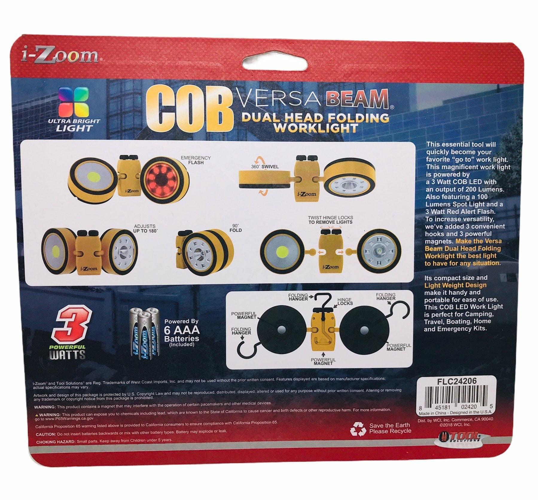 i-Zoom Doble lampara para trabajar (Se puede doblar).