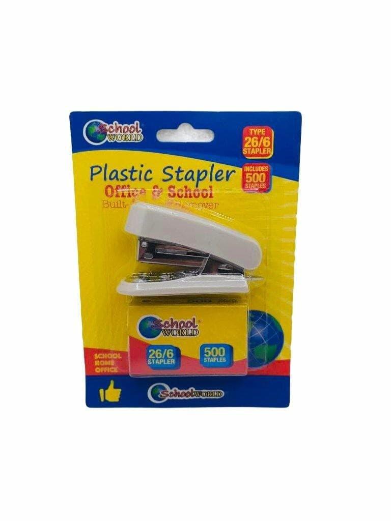 School World - Grapadora con 500 grapas.