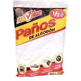 All Value - Paños de Algodon (1/2 lbs).