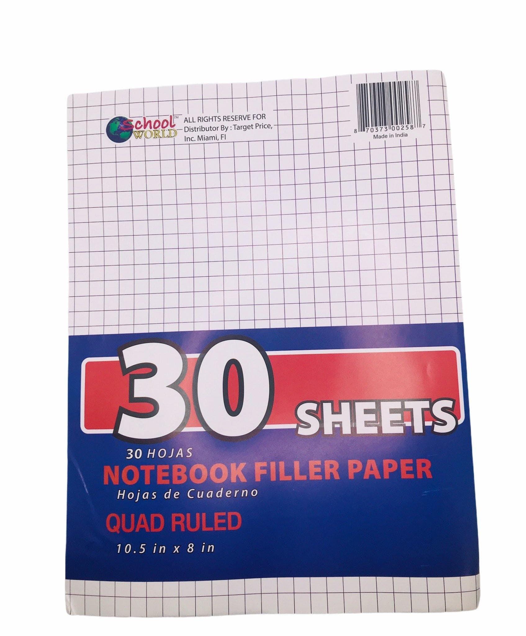Hojas de Cuaderno.