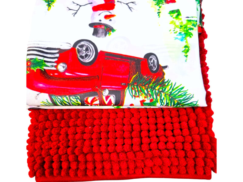 Navidad- Cortina de Baño de Navidad 14Pcs