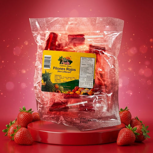 Oro Candy – Pilones Rojos 6 oz | Dulce Tradicional Puertorriqueño