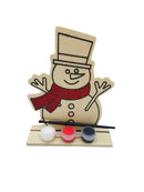 Christmas - Wood Plaque w/ Paint (Peppermint) 7"