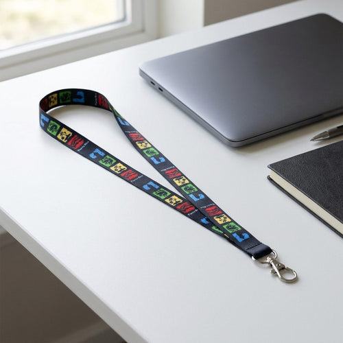Souvenir de Puerto Rico – Lanyard con Diseño Boricua | Porta Credenciales y Llaves