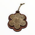 Artesanía en Madera - Ornamentos Símbolos Taínos 3''