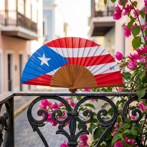 Souvenirs de Puerto Rico - Abanicos de Mano Artesanal, Tamaño Pequeño