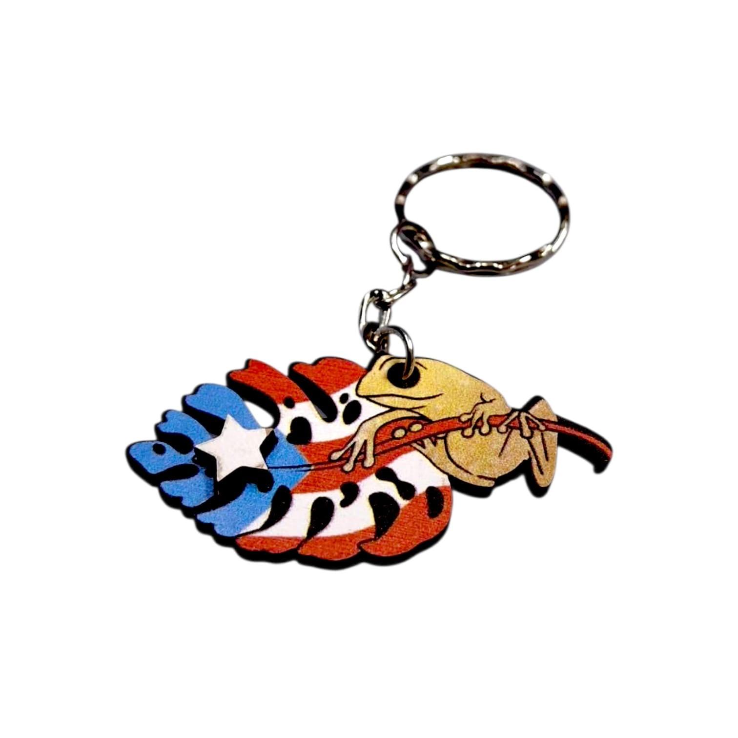 Souvenir de Puerto Rico- Llavero Madera PR