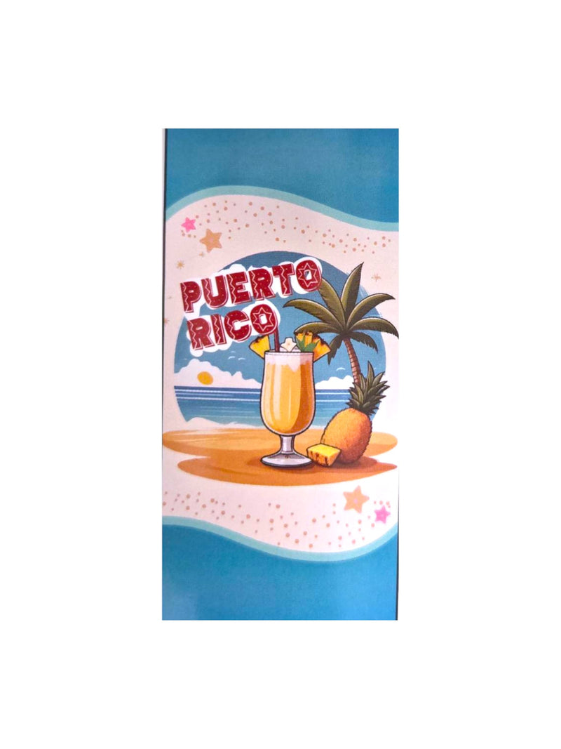 Souvenirs de Puerto Rico - Toalla de Playa Microfibra (28inch x 59inch)