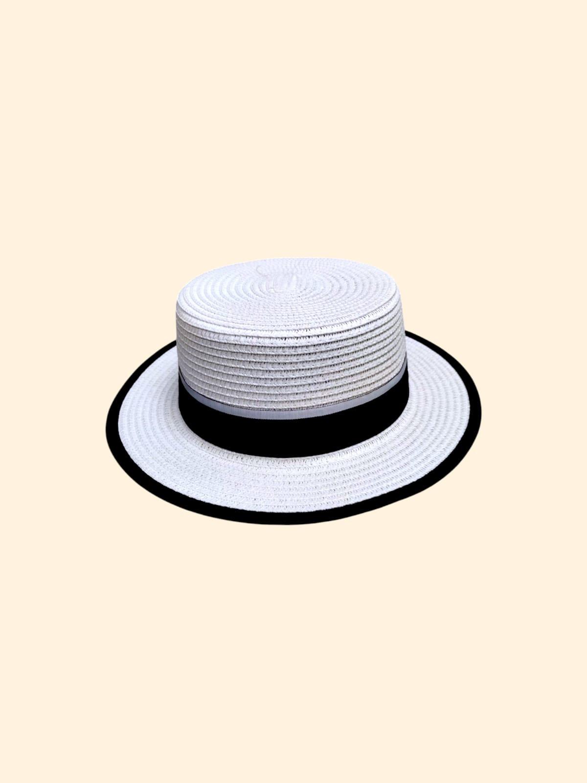 Sombrero estilo "Canotier" o "Boater"