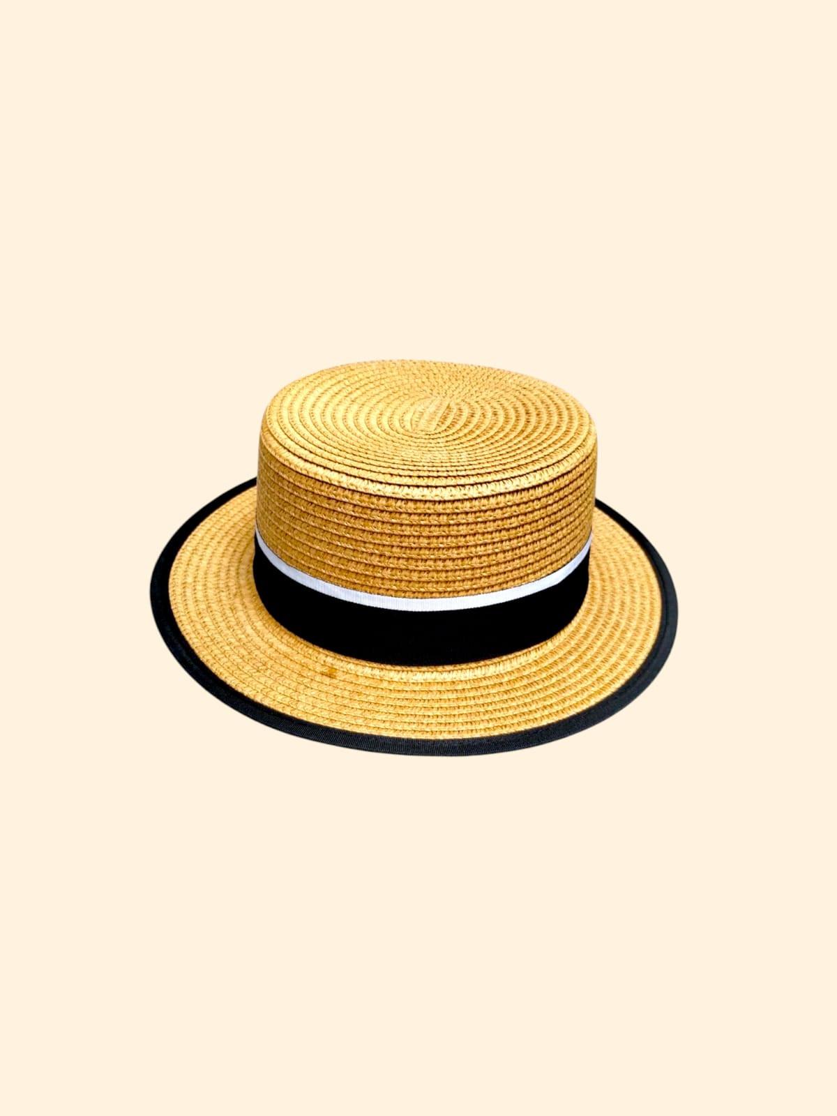 Sombrero estilo "Canotier" o "Boater"