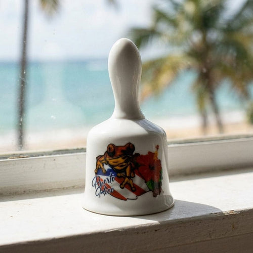 Souvenir de Puerto Rico - Mini Campanas en Material de Loza