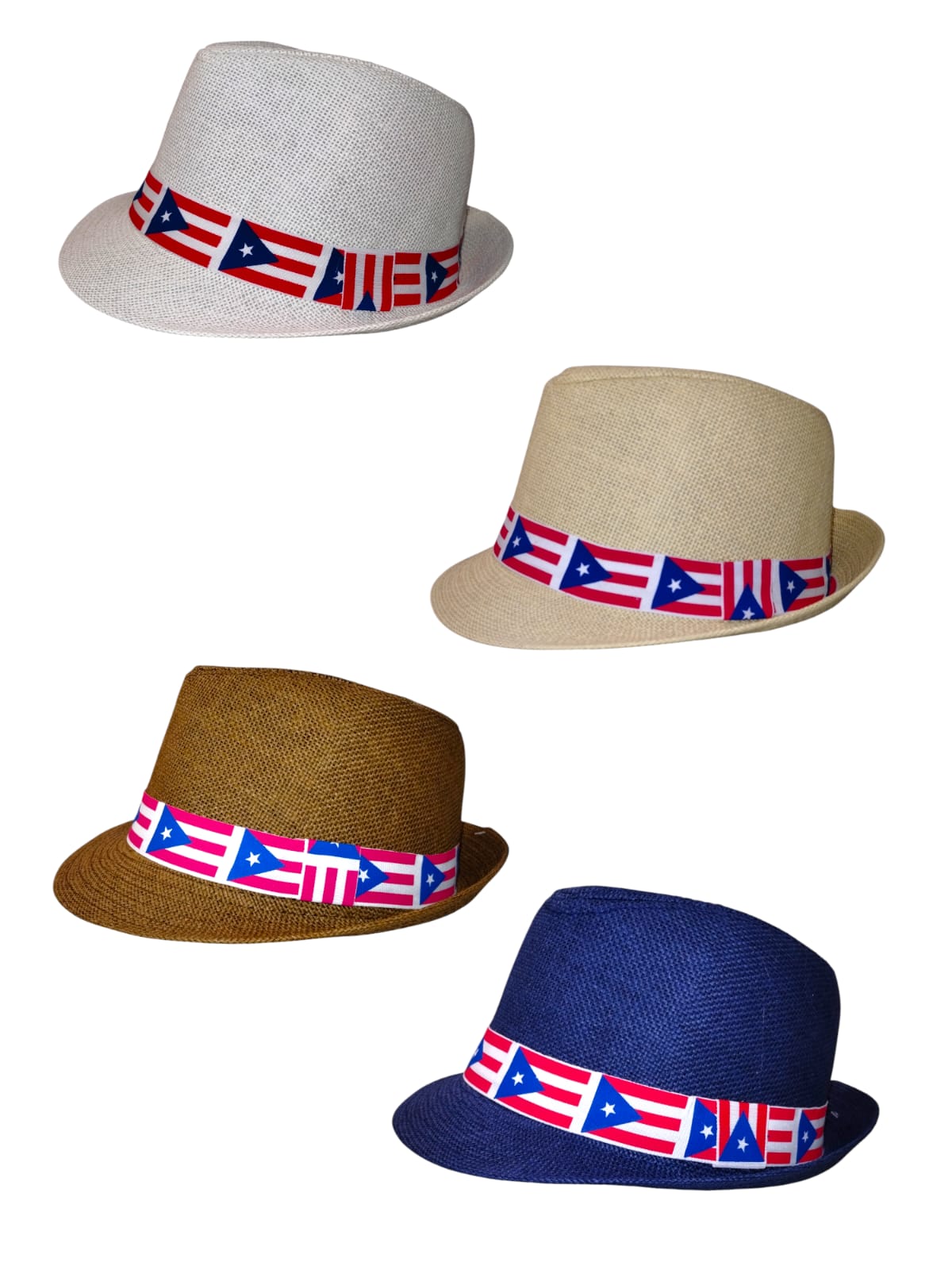 Sombreros/Fedora de Puerto Rico con Bandera