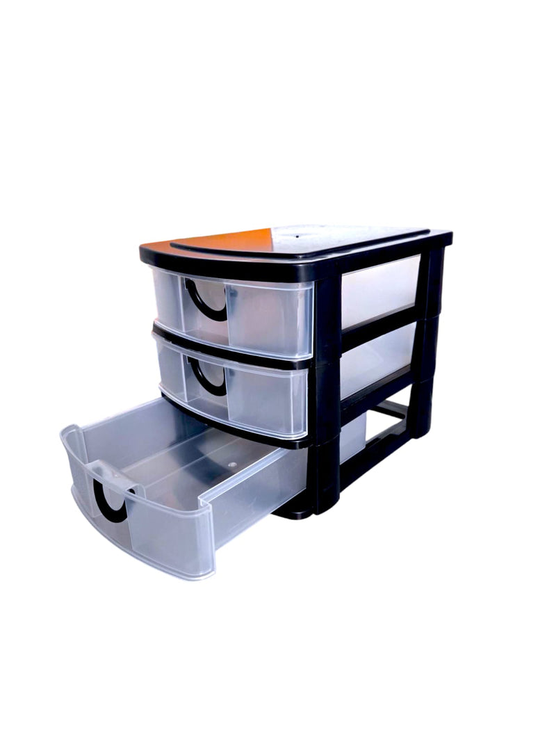 3 Drawer Plastic Organizer with Handles