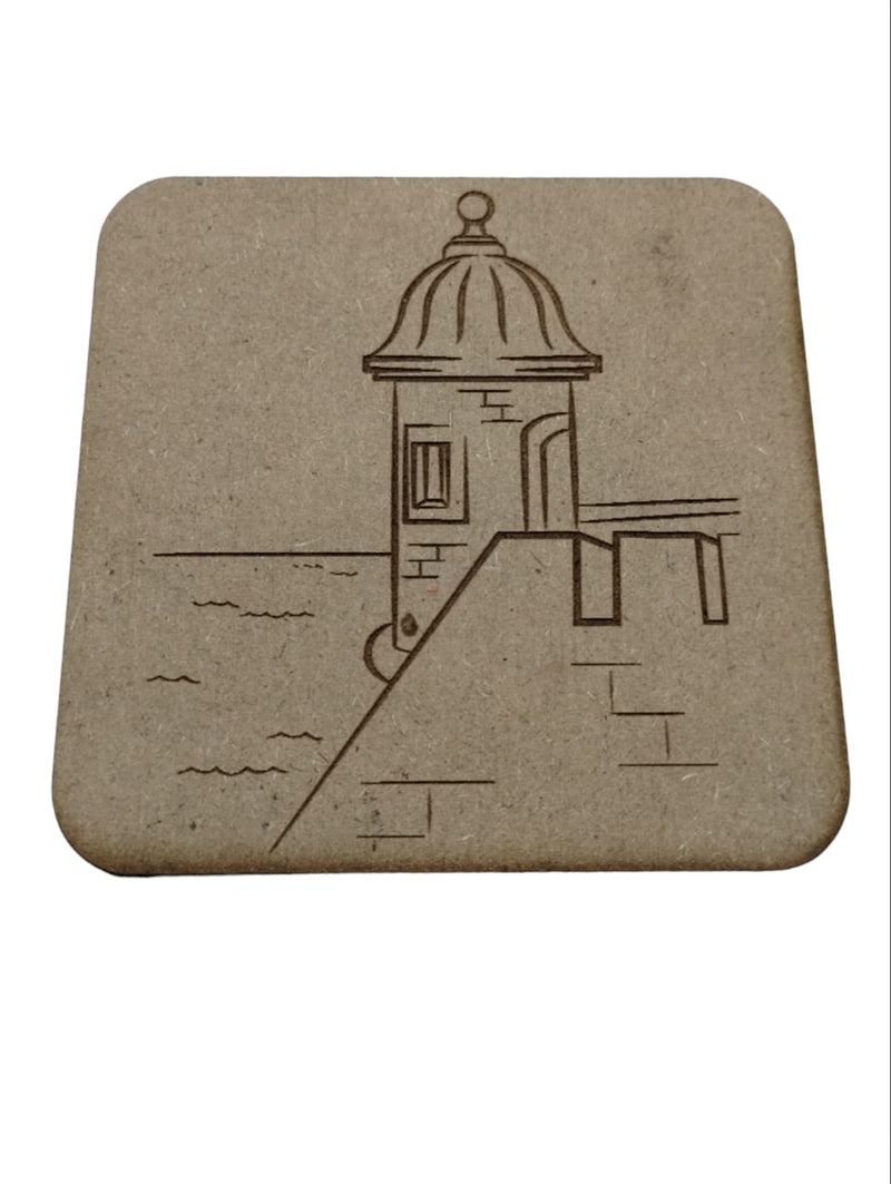 Artesanía en Madera - Porta Vasos(Set de 4)