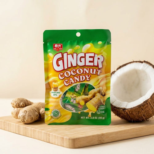 Ginger Coconut Candy 2.0oz (Hard Candy)