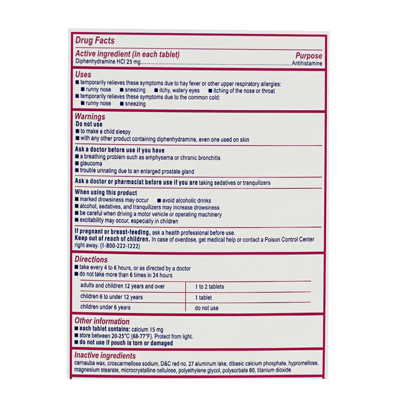 Benadryl Adult Ultratab Disp (2 Tablets)