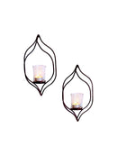 AW Home- 2pc Metal Candle Holder  Set ( No incluye las velas)