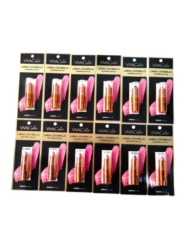 Maquillaje Labial con Brillo by Viva Color