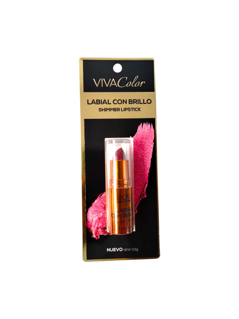 Maquillaje Labial con Brillo by Viva Color