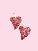 Valentine's Day- 2pc ValentineTinsel Heart 3.5x4in