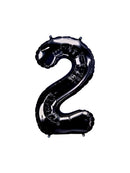 AW- Globo Metálico Negro  34"IN