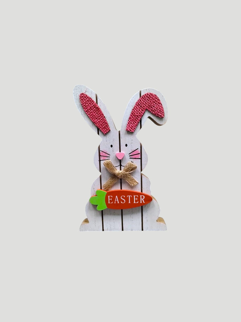 Decoración de Easter- Decoración de madera de Conejito de Pascua