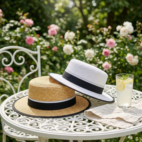 Sombrero estilo "Canotier" o "Boater"