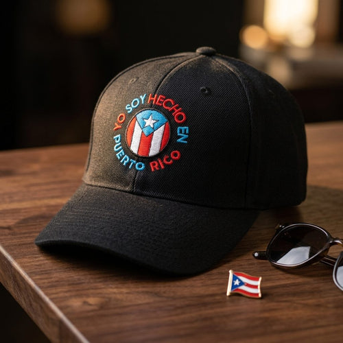 Souvenirs de Puerto Rico Gorras Negras con Diseños