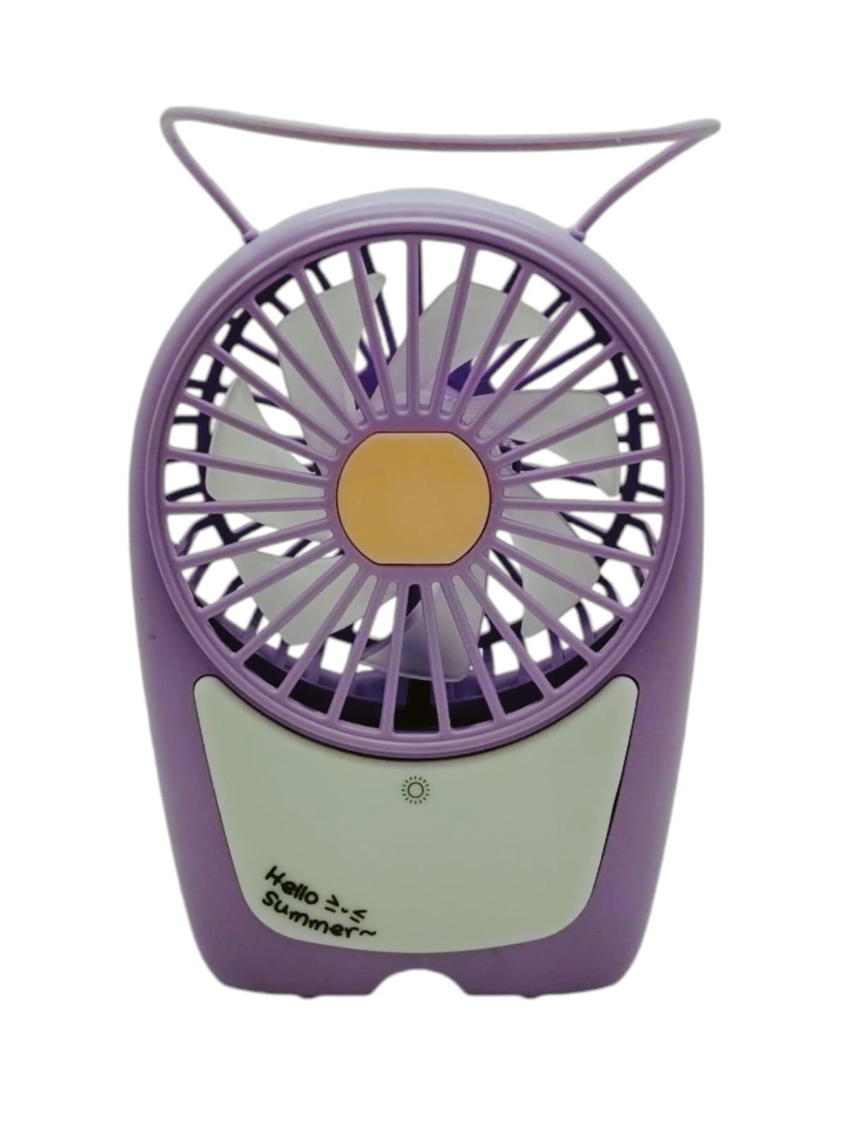 Abanico Recargable con luz