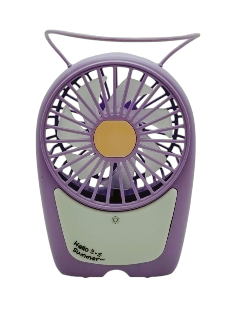 Abanico Recargable con luz