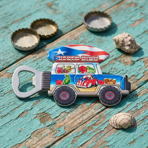 Souvenir - Magnetic Bottle Opener | Jeep Shape