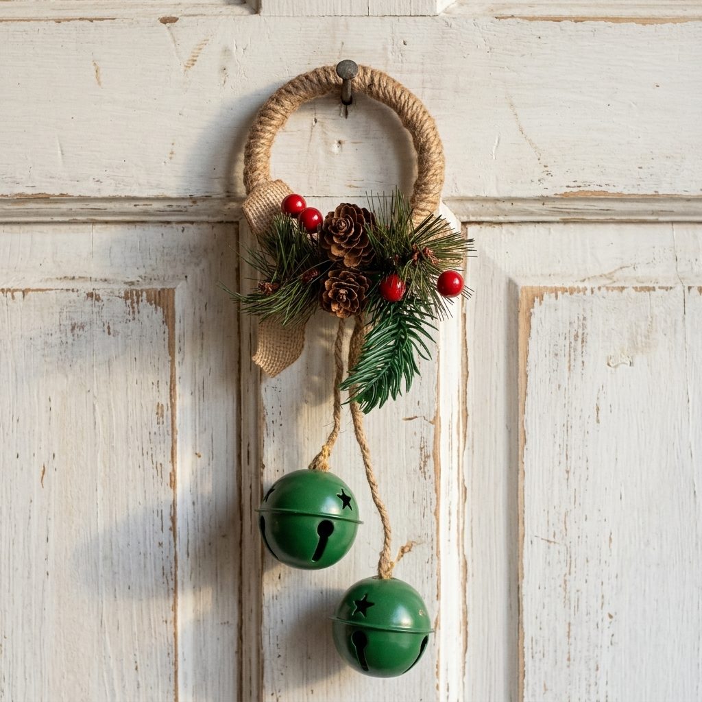 Adorno Navideño Colgante | Cascabeles & Piñas | 11.8"